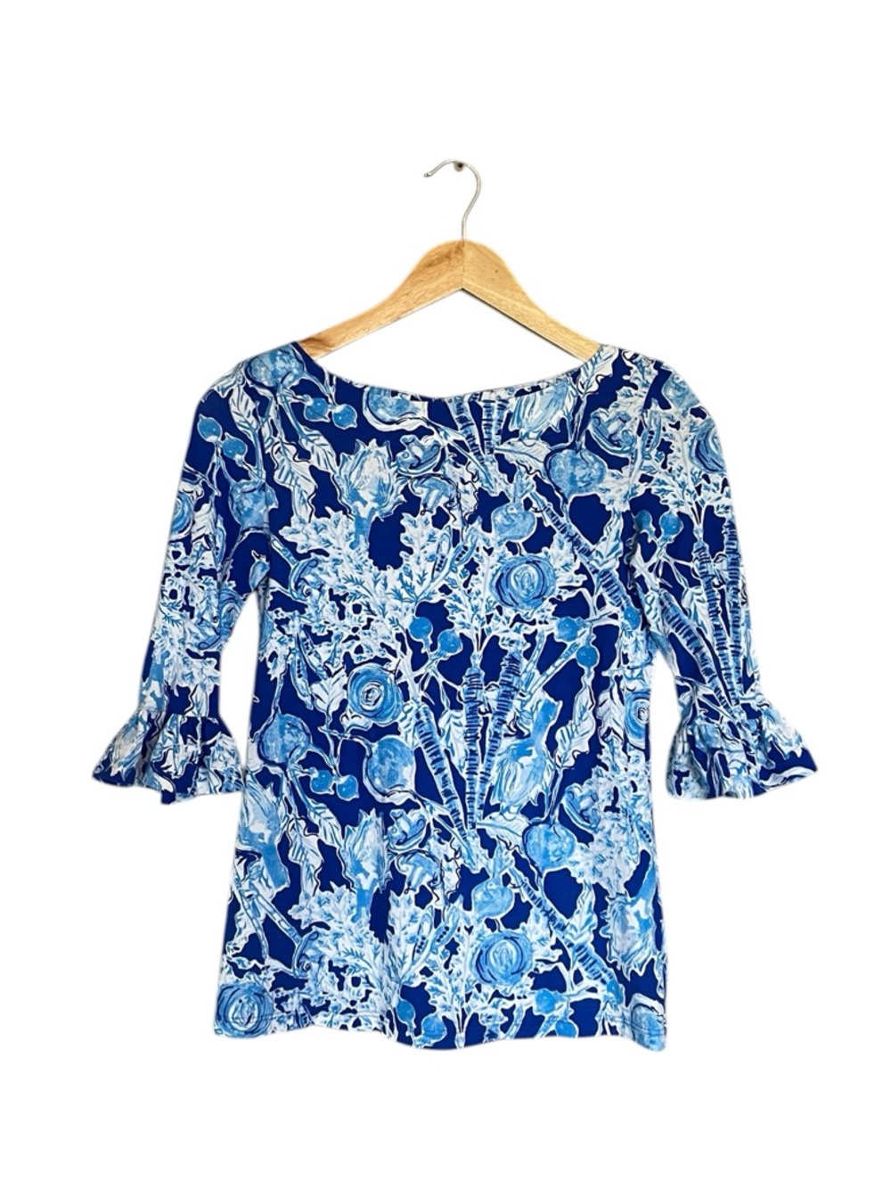Lilly Pulitzer Waverly Ruffle Top